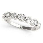 Fashion Wedding Ring, in Sterling Silver - 85024