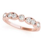 Fashion Wedding Ring, in Rose Gold - 85025