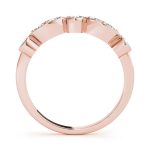 Fashion Wedding Ring, in Rose Gold - 85025