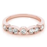 Fashion Wedding Ring, in Rose Gold - 85025