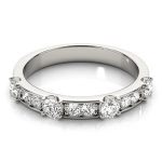 Fashion Wedding Ring, in Platinum - 85027