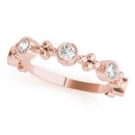 Fashion Wedding Ring, in Rose Gold - 85028