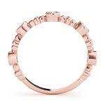 Fashion Wedding Ring, in Rose Gold - 85028