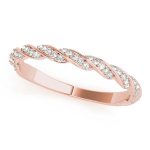 Fashion Wedding Ring, in Rose Gold - 85032