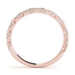 Fashion Wedding Ring, in Rose Gold - 85032