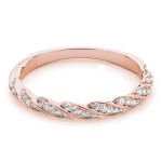 Fashion Wedding Ring, in Rose Gold - 85032