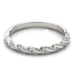 Fashion Wedding Ring, in White Gold - 85032