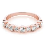 Fashion Wedding Ring, in Rose Gold - 85034