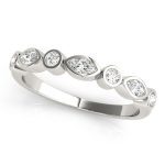 Fashion Wedding Ring, in Platinum - 85035