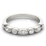 Fashion Wedding Ring, in Platinum - 85035