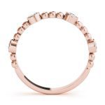 Fashion Wedding Ring, in Rose Gold - 85036