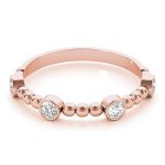 Fashion Wedding Ring, in Rose Gold - 85036