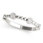 Fashion Wedding Ring, in White Gold - 85036