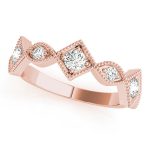 Fashion Wedding Ring, in Rose Gold - 85037