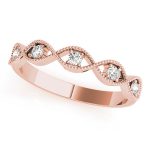 Fashion Wedding Ring, in Rose Gold - 85038