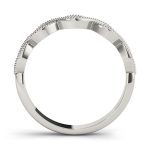 Fashion Wedding Ring, in White Gold - 85038