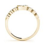 Diamond Wedding Ring, Oval Shape, in Yellow Gold - 85039