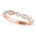 Stackable Wedding Ring, in Rose Gold - 85042