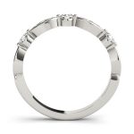 Stackable Wedding Ring, in White Gold - 85042