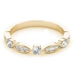 Stackable Wedding Ring, in Yellow Gold - 85042