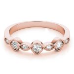 Stackable Wedding Ring, in Rose Gold - 85043