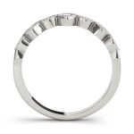 Stackable Wedding Ring, in White Gold - 85043