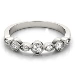 Stackable Wedding Ring, in Platinum - 85043