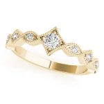 Stackable Wedding Ring, Round Shape, in Yellow Gold - 85045