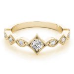 Stackable Wedding Ring, Round Shape, in Yellow Gold - 85045