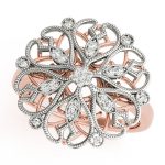 Diamond Fashion Ring, in Rose Gold - 84811