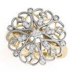 Diamond Fashion Ring, in Yellow Gold - 84811