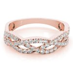 Braided Wedding Band, in Rose Gold - 84654