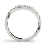 Braided Wedding Band, in White Gold - 84654