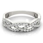 Braided Wedding Band, in Platinum - 84654