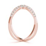 Diamond Fashion Ring, Round Shape, in Rose Gold - 84801