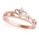 Tiara Fashion Ring, Round Shape, in Rose Gold - 84815