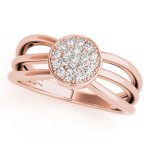 Cluster Fashion Ring, in Rose Gold - 84869