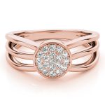 Cluster Fashion Ring, in Rose Gold - 84869