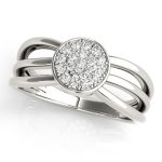 Cluster Fashion Ring, in Platinum - 84869