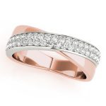 Fashion Wedding Ring, in Rose Gold - 84913