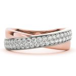 Fashion Wedding Ring, in Rose Gold - 84913