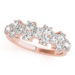 Fashion Wedding Ring, in Rose Gold - 84562