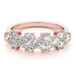 Fashion Wedding Ring, in Rose Gold - 84562