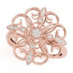 Diamond Fashion Ring, in Rose Gold - 84808