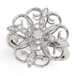 Diamond Fashion Ring, in White Gold - 84808