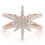 Diamond Fashion Ring, in Rose Gold - 85058