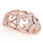 Diamond Fashion Ring, in Rose Gold - 85060