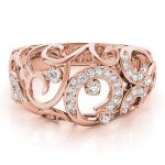 Diamond Fashion Ring, in Rose Gold - 85060