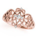 Diamond Fashion Ring, in Rose Gold - 85064