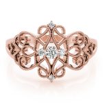 Diamond Fashion Ring, in Rose Gold - 85064